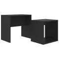 Ensemble de tables basses Noir 48x30x45 cm Aggloméré