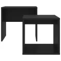 Ensemble de tables basses Noir 48x30x45 cm Aggloméré