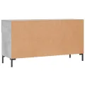Banc à chaussures gris béton 102x35x55 cm bois d'ingénierie