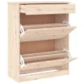 Armoire à chaussures ALTA 77x35x96 cm bois massif de pin