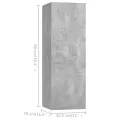 Ensemble de meuble TV 6 pcs Gris béton Aggloméré