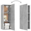 Meuble TV Gris béton 30,5x30x90 cm Aggloméré