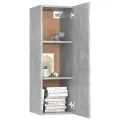 Meuble TV Gris béton 30,5x30x90 cm Aggloméré