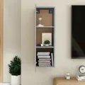 Meuble TV Gris béton 30,5x30x90 cm Aggloméré