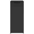 Armoire à chaussures noir 30x35x70 cm bois d'ingénierie