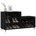Armoire à chaussures Noir 102x36x60 cm Bois d'ingénierie