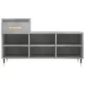 Armoire à chaussures Gris béton 102x36x60 cm Bois d'ingénierie