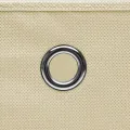 Boîtes de rangement à couvercles 4 pcs Crème 32x32x32 cm Tissu
