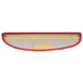 Tapis d'escalier 15 pcs rouge 65x21x4 cm