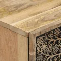 Table de chevet 50x33x60 cm bois de manguier massif