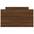 Cadre de lit tête de lit et pied de lit chêne marron 90x200 cm