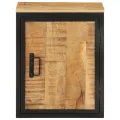 Armoire de salle de bain 40x30x50cm bois massif manguier et fer