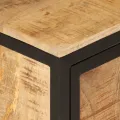 Armoire de salle de bain 40x30x50cm bois massif manguier et fer