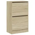 Armoire à chaussures chêne sonoma 60x34x96,5 cm bois ingénierie