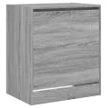 Armoire à chaussures sonoma gris 60x42x69 cm bois d'ingénierie