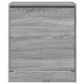 Armoire à chaussures sonoma gris 60x42x69 cm bois d'ingénierie