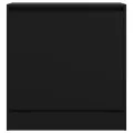 Armoire à chaussures noir 60x34x63,5 cm bois d'ingénierie