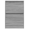 Armoire à chaussures sonoma gris 60x21x87,5 cm bois ingénierie