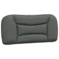Coussin de tête de lit gris foncé 90 cm tissu