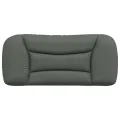 Coussin de tête de lit gris foncé 90 cm tissu