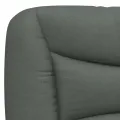 Coussin de tête de lit gris foncé 90 cm tissu