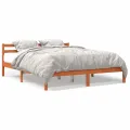Cadre de lit cire marron 180x200 cm bois de pin massif