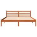 Cadre de lit cire marron 180x200 cm bois de pin massif