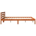Cadre de lit cire marron 180x200 cm bois de pin massif