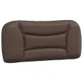 Coussin de tête de lit marron 90 cm similicuir
