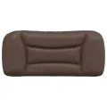 Coussin de tête de lit marron 90 cm similicuir