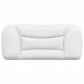Coussin de tête de lit blanc 80 cm similicuir