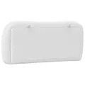Coussin de tête de lit blanc 80 cm similicuir