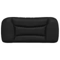 Coussin de tête de lit noir 90 cm similicuir
