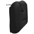 Coussin de tête de lit noir 90 cm similicuir