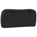Coussin de tête de lit noir 90 cm similicuir