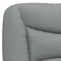 Coussin de tête de lit gris clair 80 cm tissu