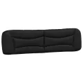 Coussin de tête de lit noir 200 cm similicuir