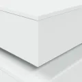 Table basse avec lumières LED blanc 90x50x40 cm