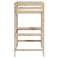 Lit superposé avec bureau 90x200 cm bois de pin massif