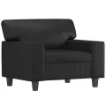 Fauteuil Noir 60 cm Similicuir