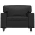 Fauteuil Noir 60 cm Similicuir