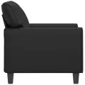 Fauteuil Noir 60 cm Similicuir