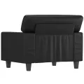 Fauteuil Noir 60 cm Similicuir