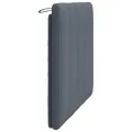 Coussin de tête de lit gris foncé 100 cm velours