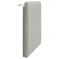 Coussin de tête de lit gris clair 90 cm velours