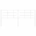 Tête de lit métal blanc 180 cm