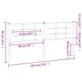 Tête de lit métal blanc 180 cm