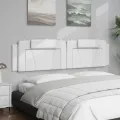 Coussin de tête de lit blanc 200 cm similicuir