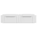 Coussin de tête de lit blanc 200 cm similicuir
