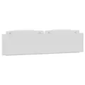 Coussin de tête de lit blanc 200 cm similicuir